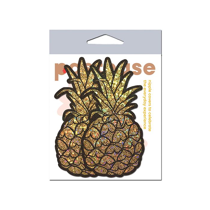 Pastease Premium Glitter Pineapple - Gold O/S